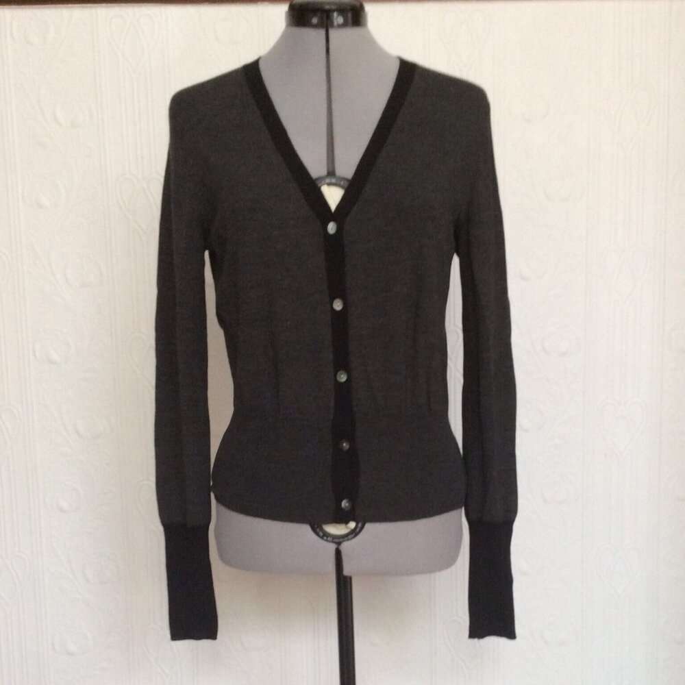 Early 2000 Teenflo merino wool two color cardigan